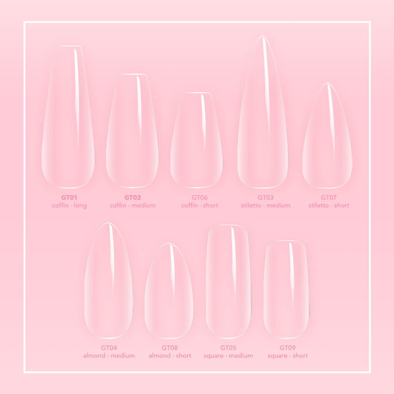 GELLY TIPS STARTER KIT - Square Short